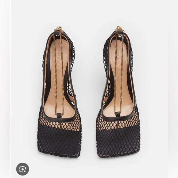 Bottega Veneta Shoes - 100% AUTHENTIC BOTTEGA VENETA Stretch Square-Toe Mesh Pumps - Size 39